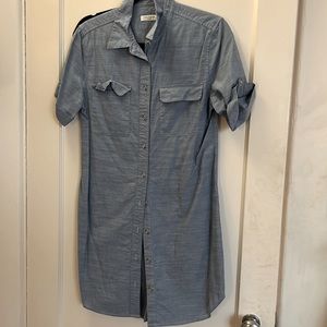 Equipment blue shirt dress size small